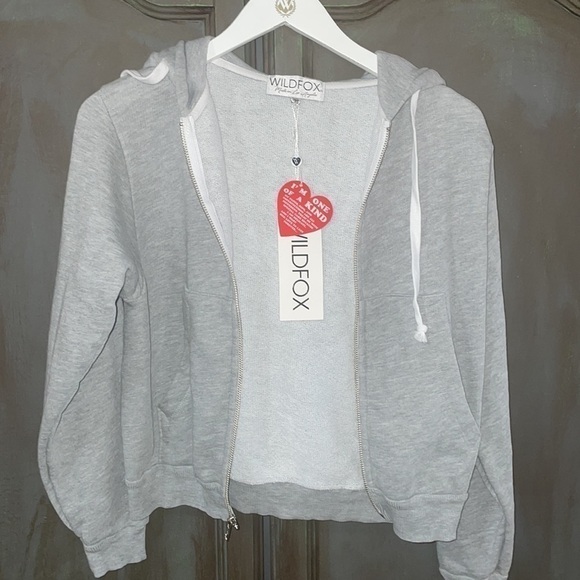 WILDFOX 💋🦊 Bridesmaid Regan gray NWT Hoodie only - Picture 5 of 15